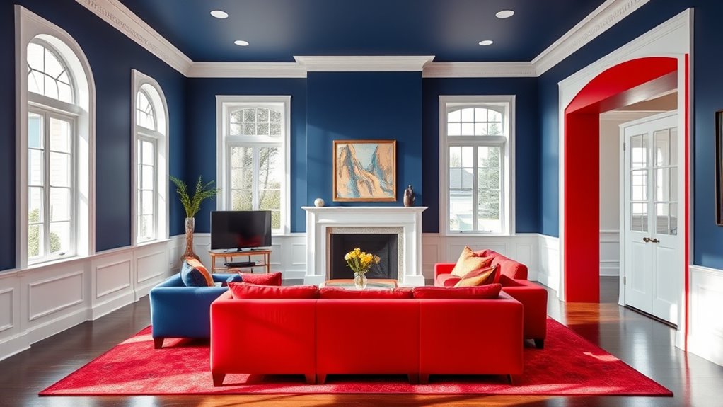 contrast enhances room design