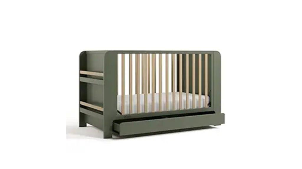convertible crib with drawer