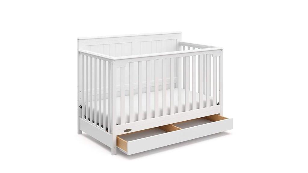 convertible crib with drawer
