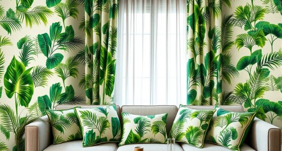 coordinated wall and decor