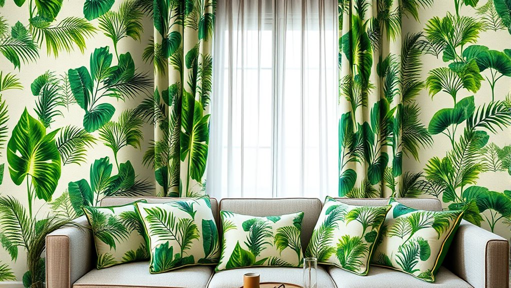 coordinated wall and decor