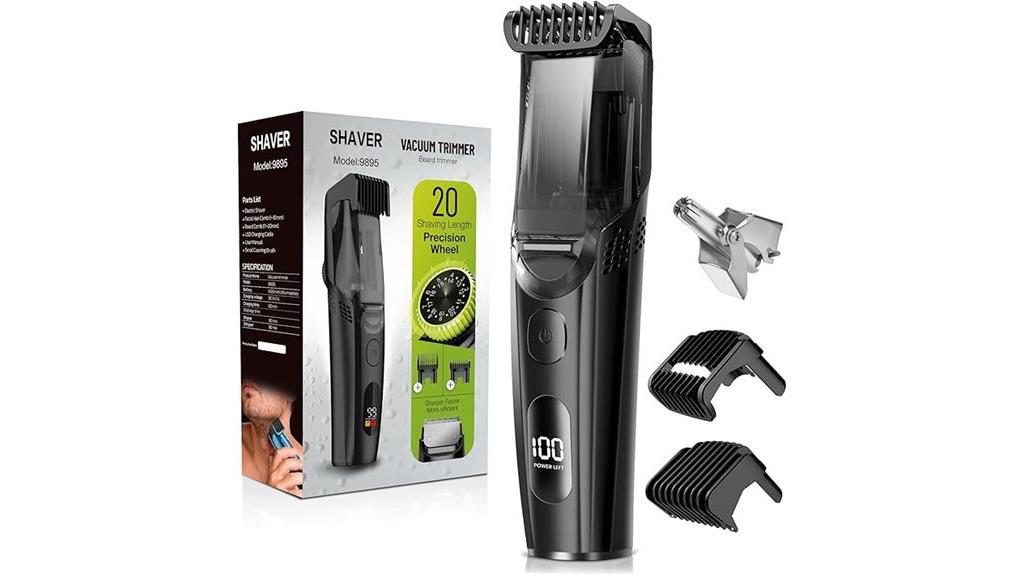 cordless vacuum beard trimmer