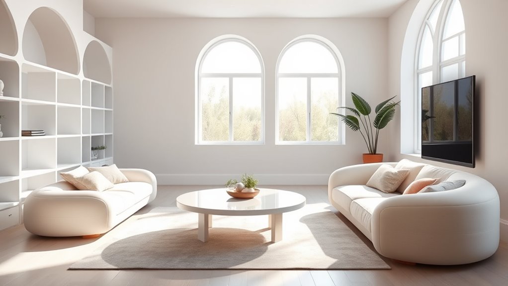 curved edges furniture trend