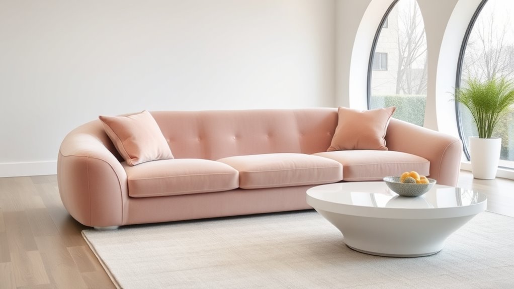 curved furniture enhances comfort