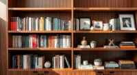 decorative book shelf arrangements