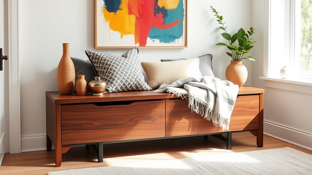 decorative double duty storage