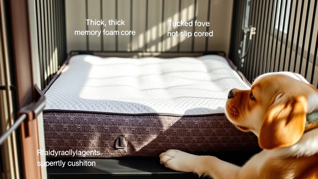 dog orthopedic crate pad considerations