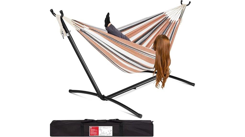 double hammock with stand