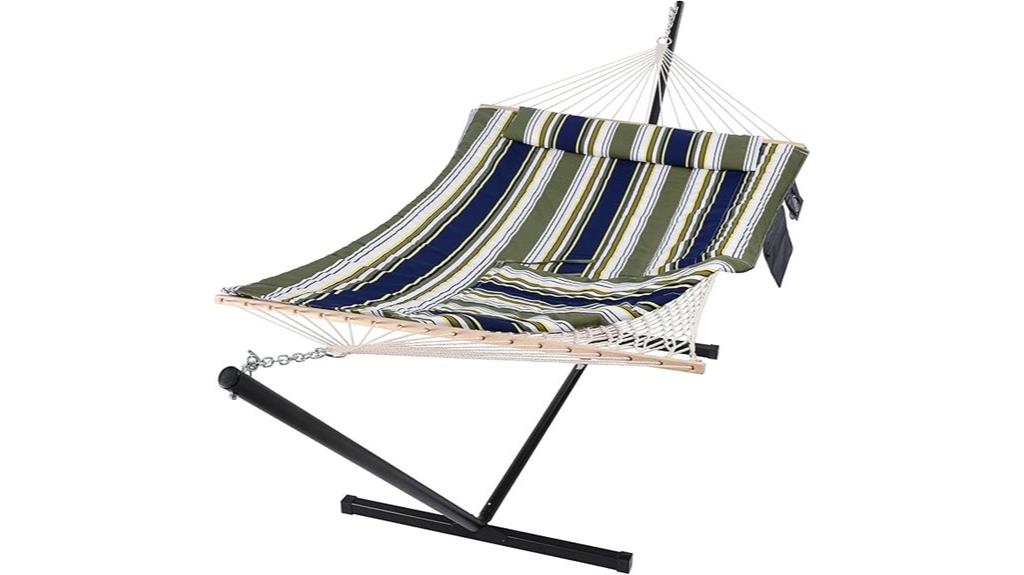 double outdoor hammock set