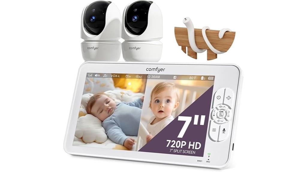 dual 1080p camera baby monitor