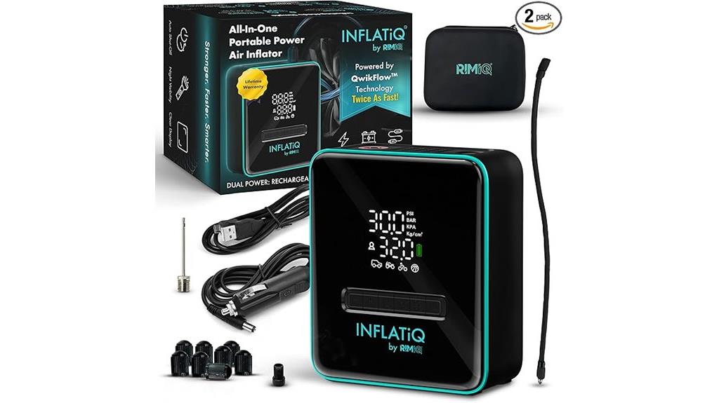 dual portable tire inflators