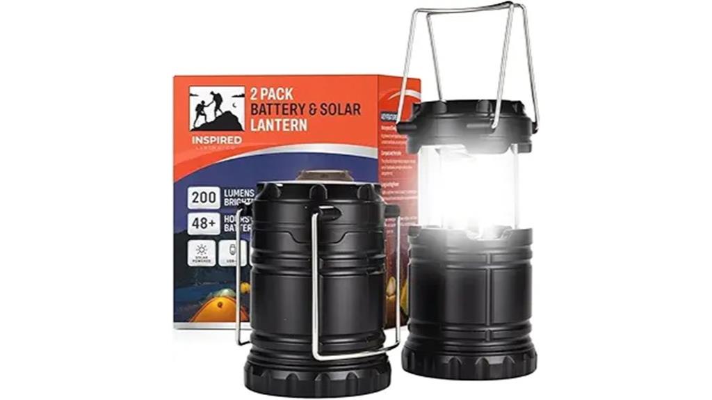 dual rechargeable camping lanterns