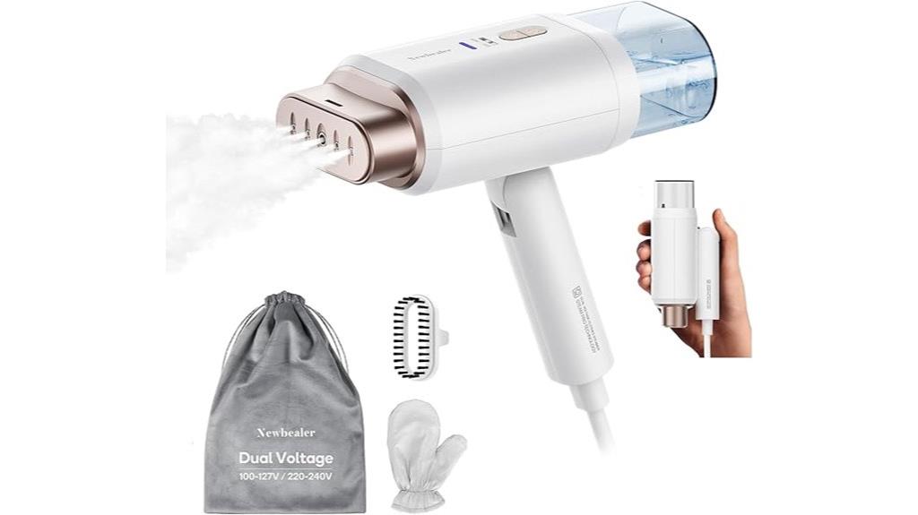 dual voltage garment steamer