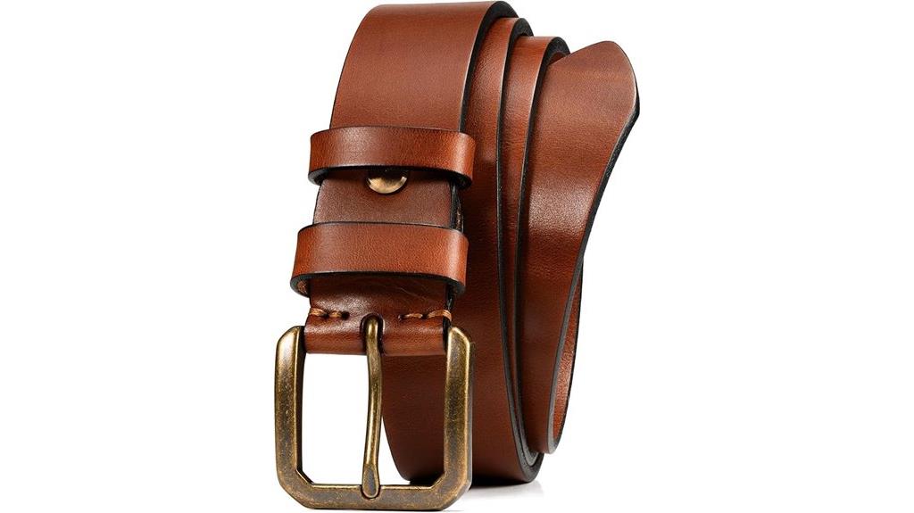 durable casual leather belt