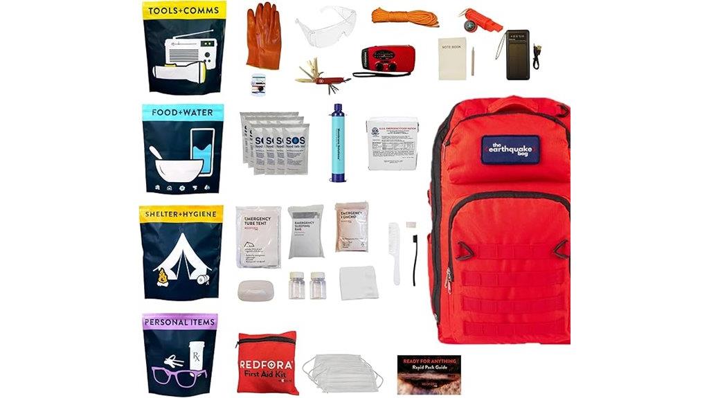 earthquake 3 day emergency kit