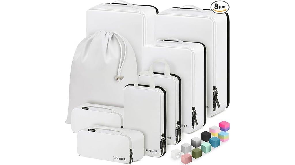 eight piece travel organizer