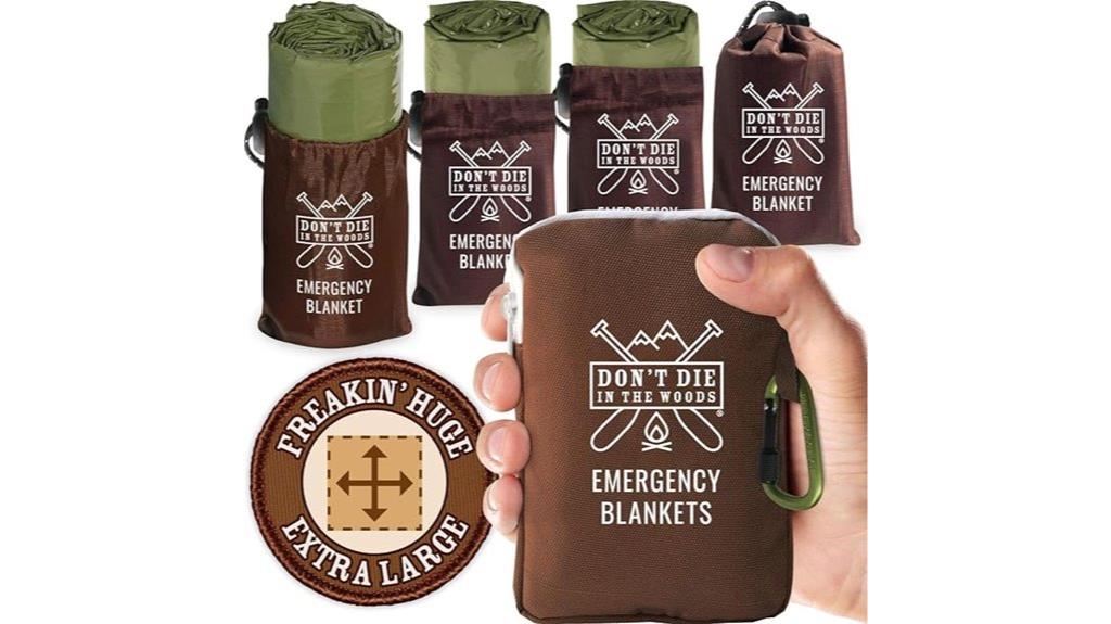 emergency forest survival blankets