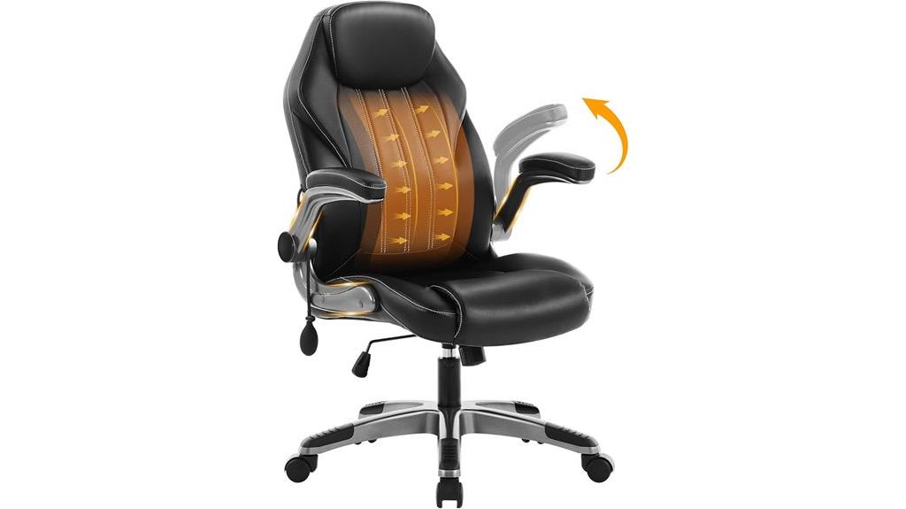 ergonomic adjustable padded chair