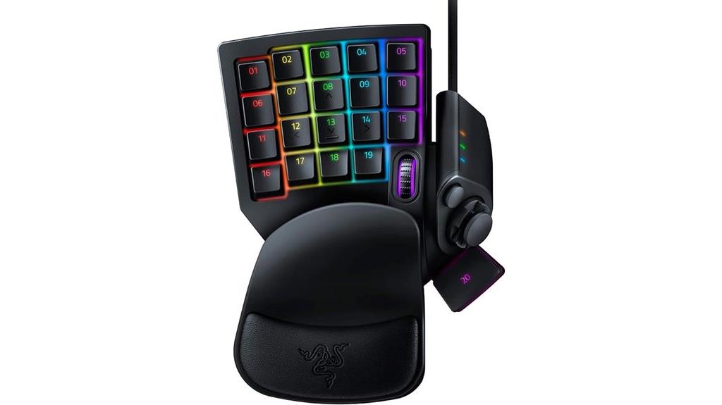 ergonomic programmable gaming keypad