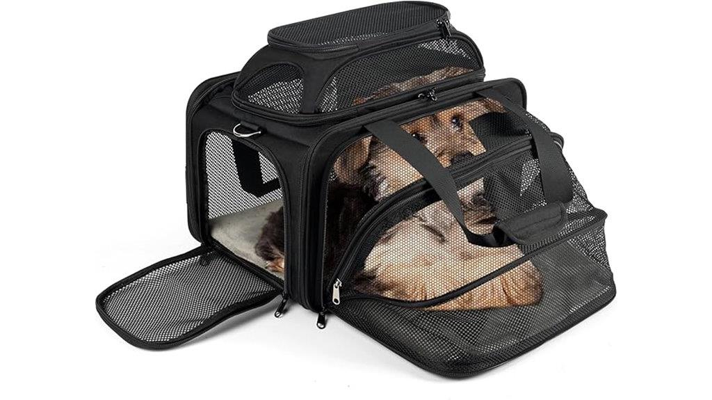 expandable tsa airline pet carrier