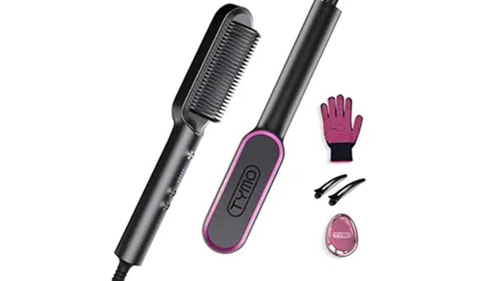 fast heating straightening brush