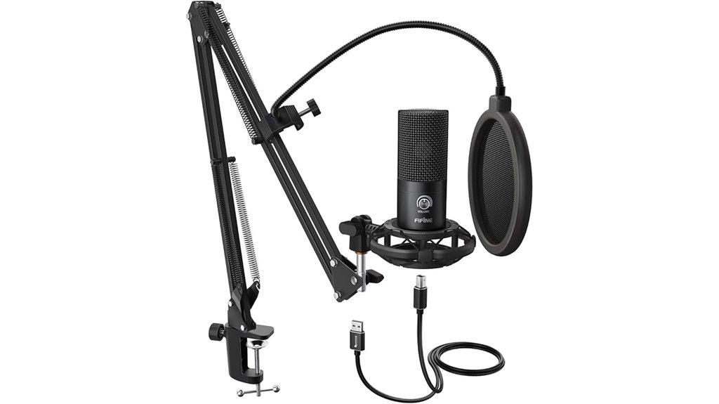fifine usb microphone stand