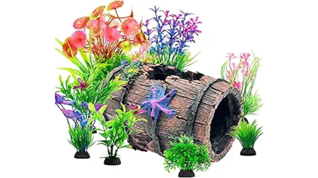 fish barrel aquarium decor