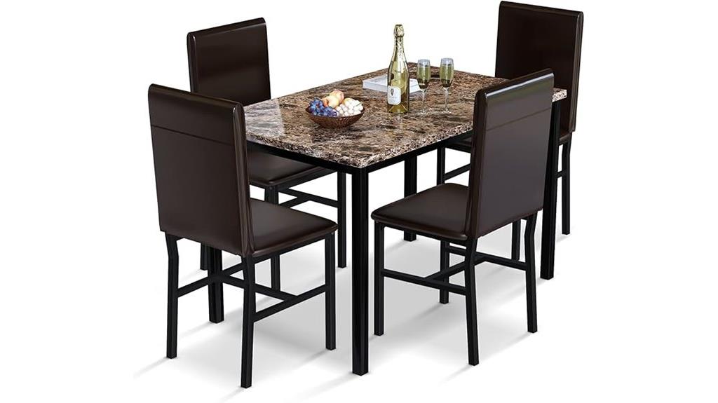 five piece dining ensemble