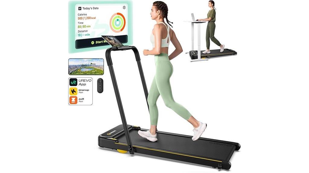 foldable treadmill with safety