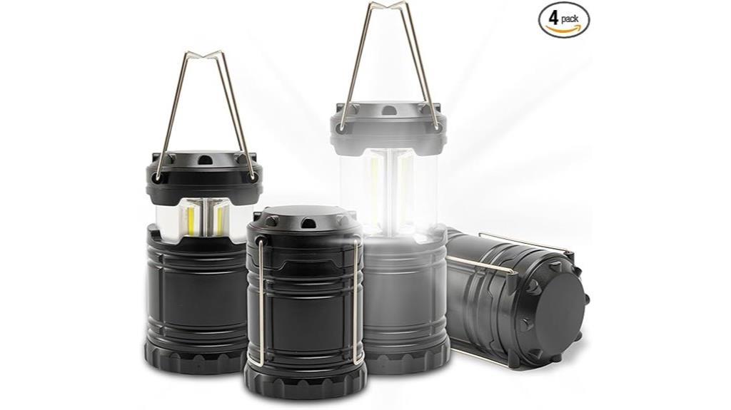 four pack led lanterns