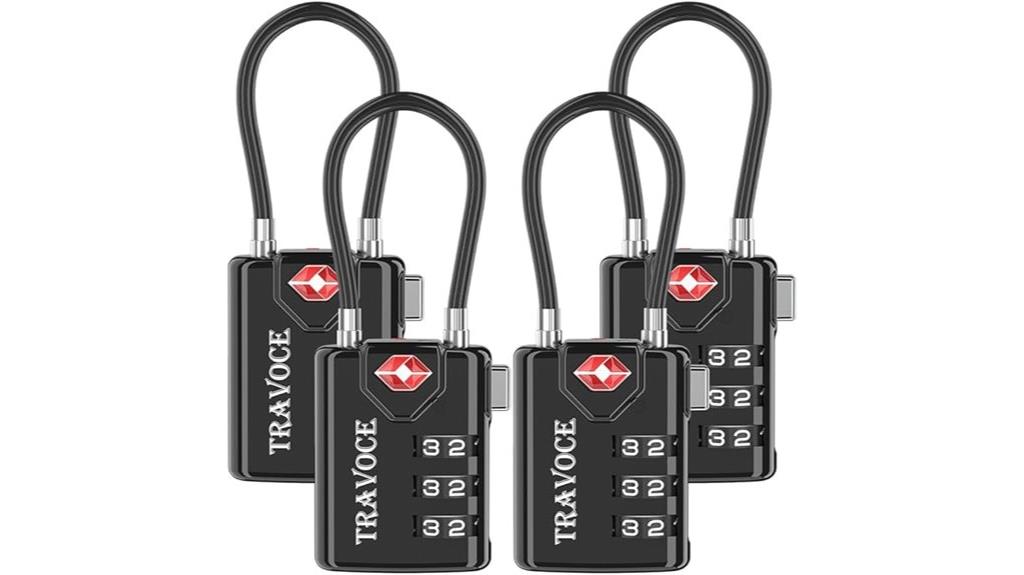 four tsa approved locks