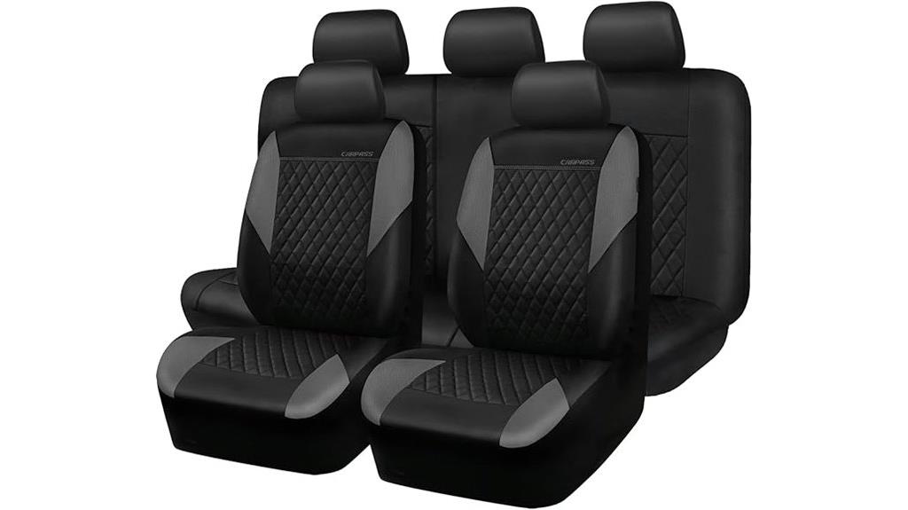full leather seat cover set