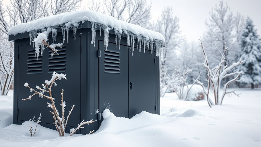 generator enclosures for snow