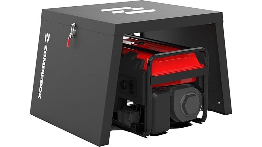 generator shelter and noise barrier