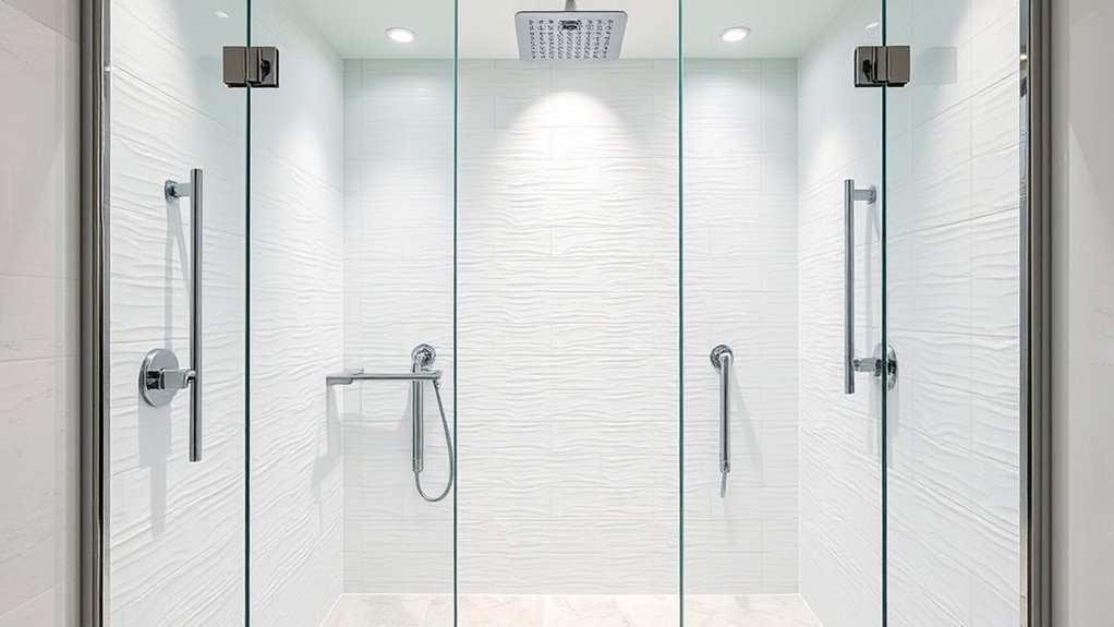 glass enclosure shower installation