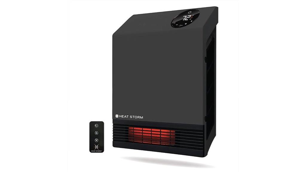 gray wall mounted infrared heater
