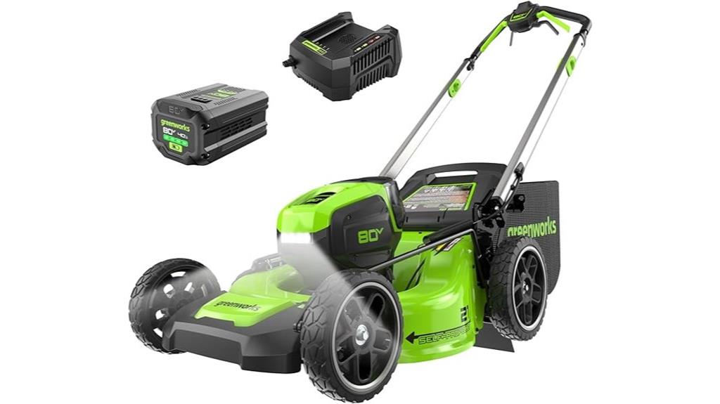 greenworks 80v mower battery