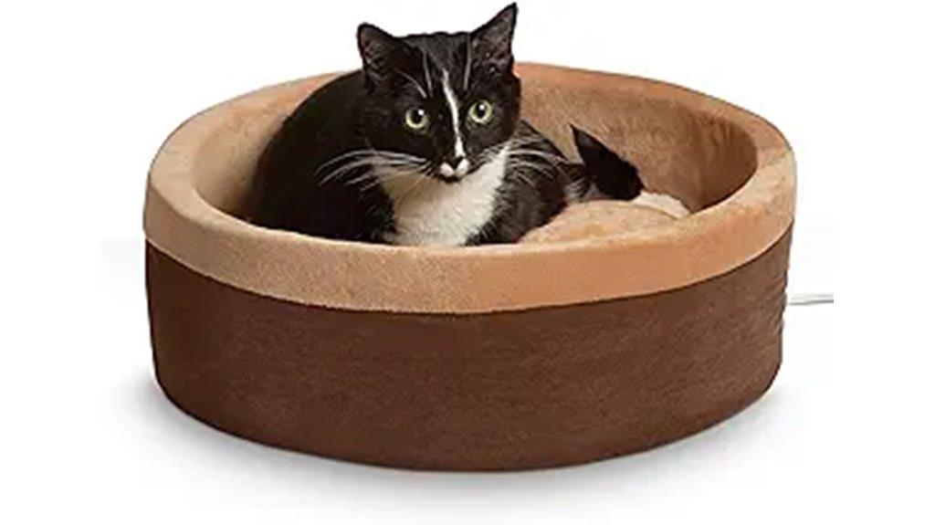 heated cat bed for large