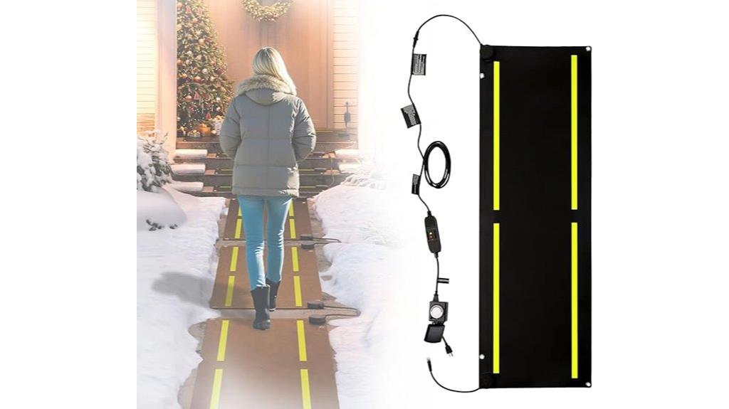 heated outdoor snow mat