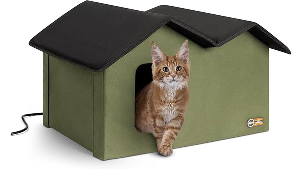 heated winter cat house