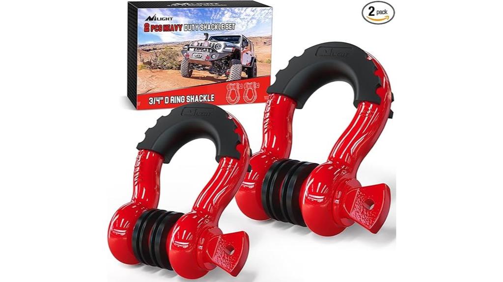 heavy duty off road shackles