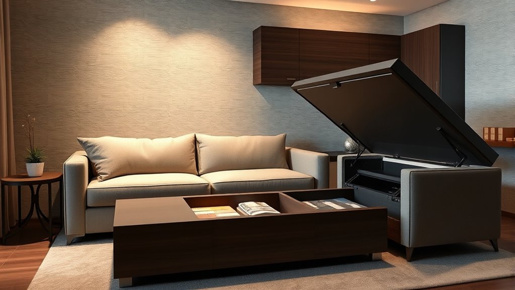 hidden storage solutions optimize space