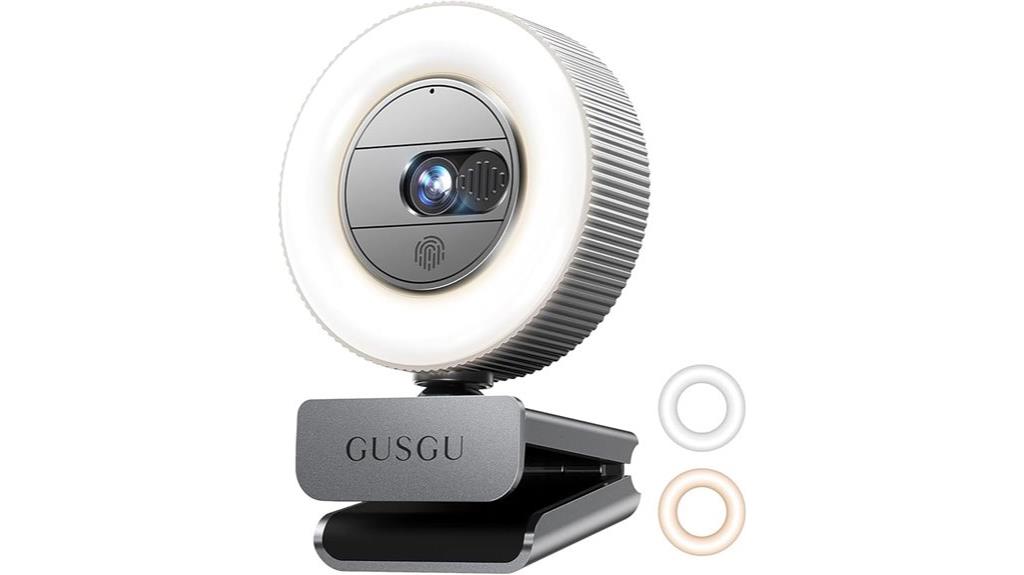 high resolution webcam with light