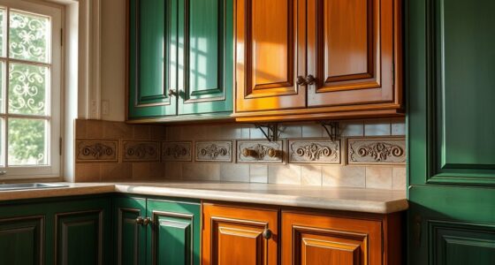 historical color cabinet painting