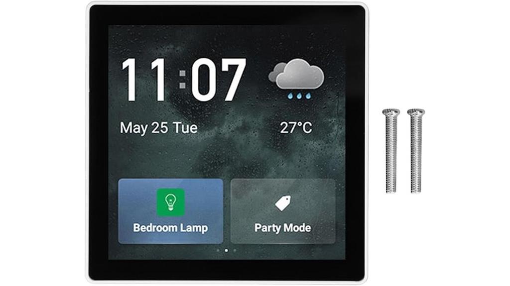 home automation touchscreen panel