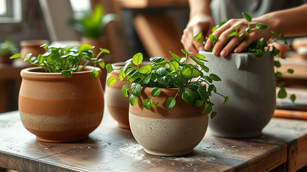 indoor plant container crafting