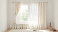 installing pleated skirting curtains