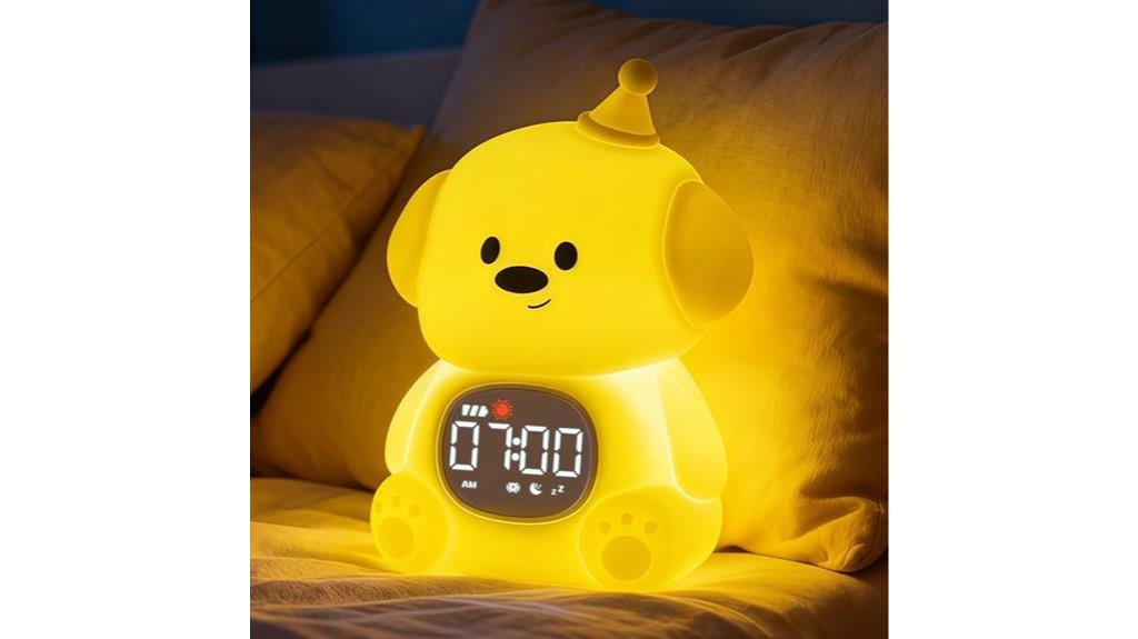 kid friendly alarm with night light