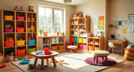 kids play and study storage