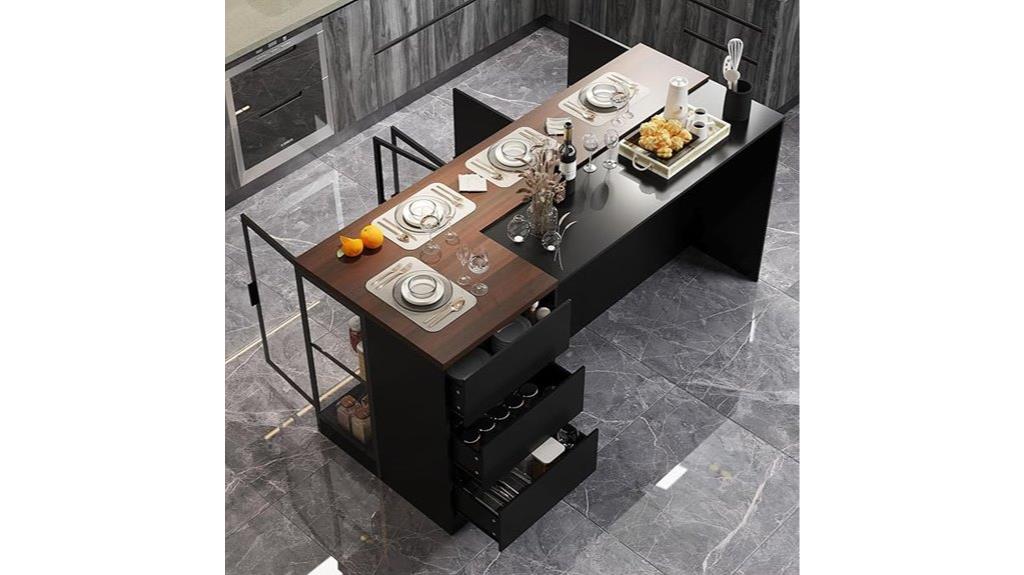 kitchen island with storage